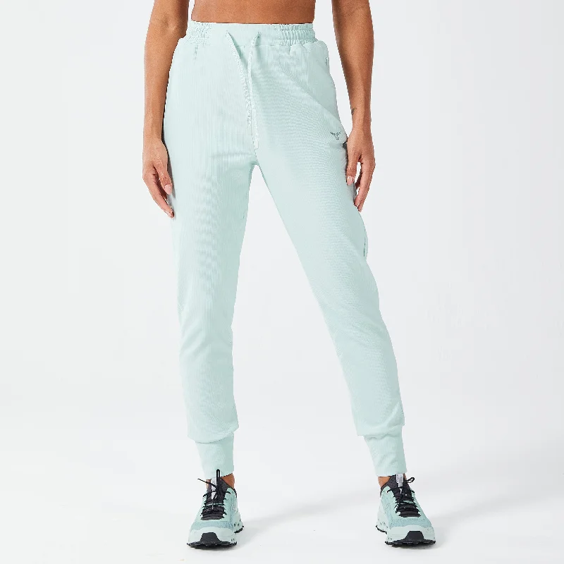 Women's Clothing For Travel Exclusive Deals Online Luxe Ribbed Joggers - Surf Spray