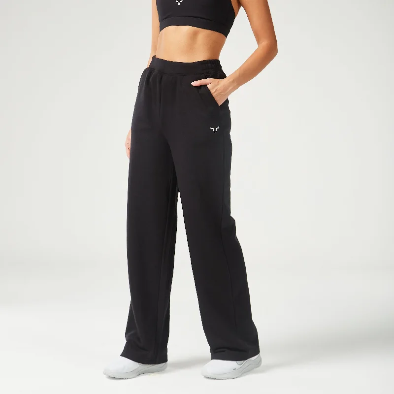 Women's Active Garments For Workouts Save Big Essential Straight Leg Joggers - Black