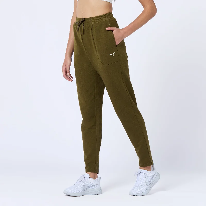 Women's Urban Clothing Popular Collection Essential Slim Joggers - Dark Olive