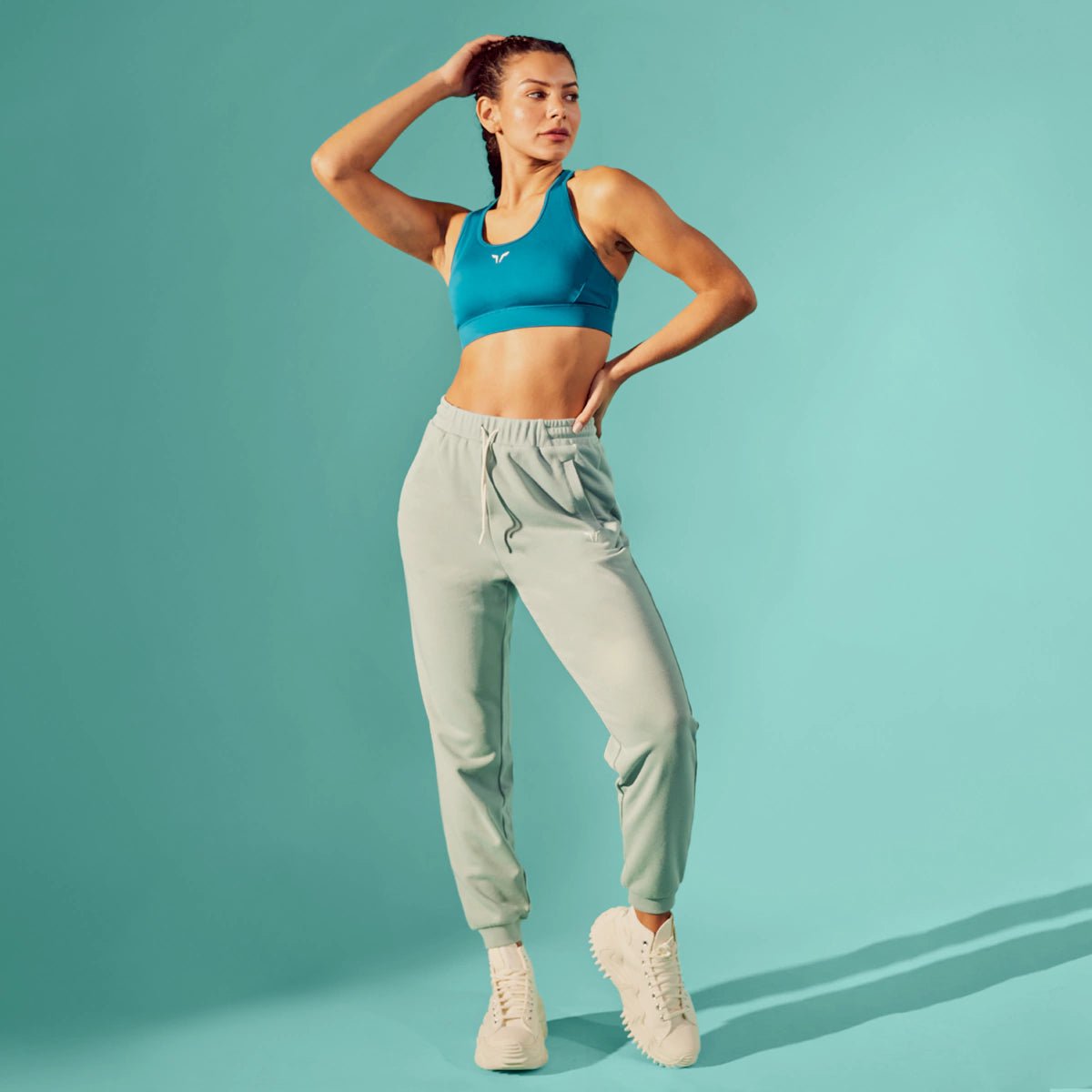 Vintage-Inspired Women's Apparel Athleisure Style Sale Essential Relaxed Joggers - Grey Mist
