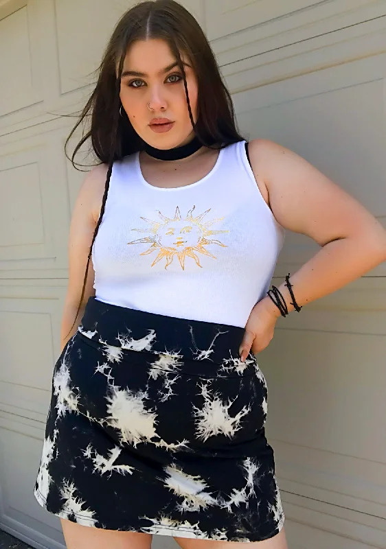 Women's Plus-Size Casual Outfit Trend Alert At Lightning Speed Mini Skirt