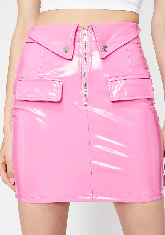 Affordable Luxury Women's Apparel Limited Styles Doll Dilemma Vinyl Skirt