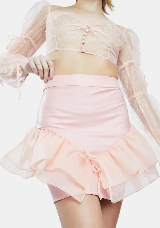 Charming Everyday Clothing For Women Valentine's Special The Farfalla Ruffle Skirt