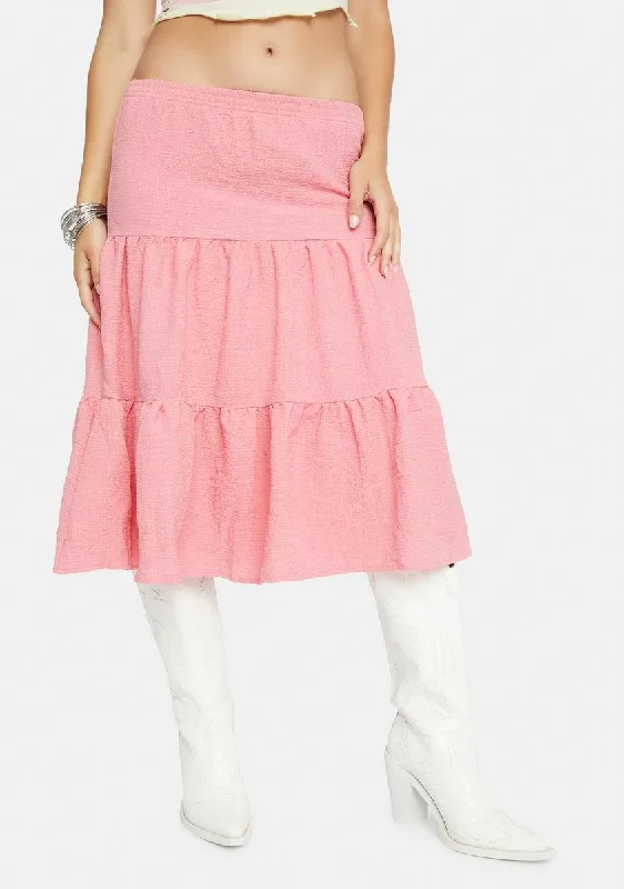 Women's Athleisure Apparel Seasonal Fashion Princess Confessions Midi Skirt