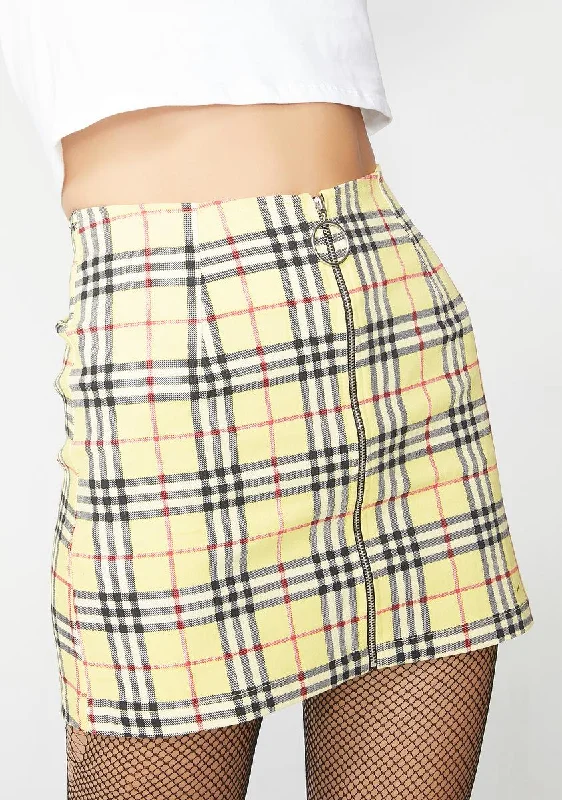 Women's Trendy Apparel Chic Style, Always In Vogue Plaid Ring Skirt