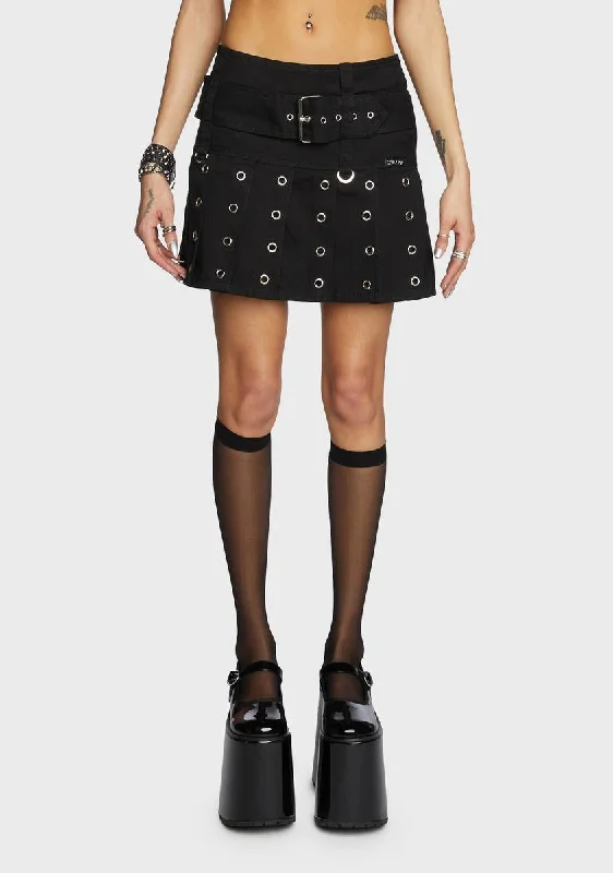 Sustainable Women's Clothing Spring Fashion Super Rocker Mini Skirt