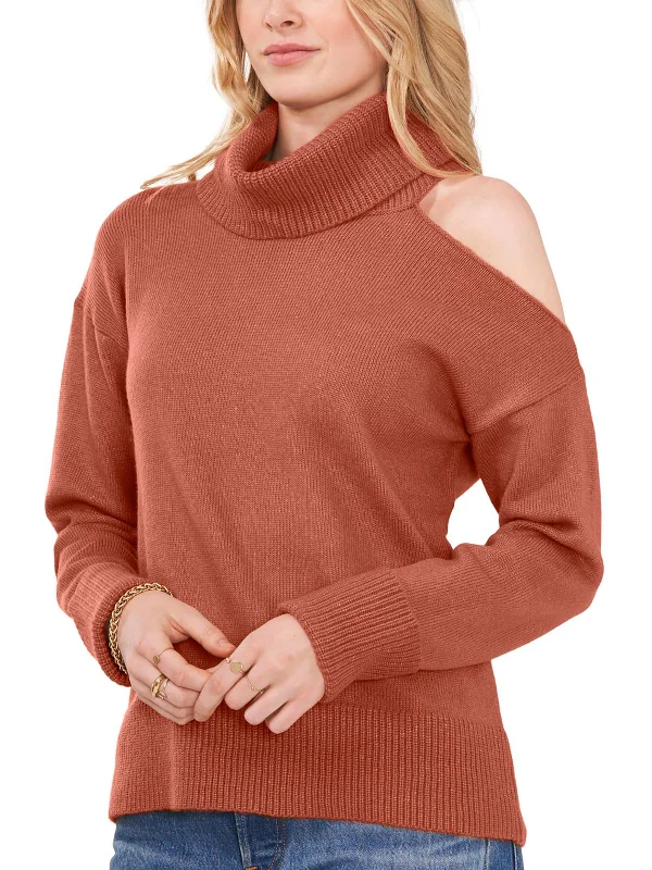 Women's Elegant Apparel End Of Season Sale Womens Cold Shoulder Long Sleeve Turtleneck Sweater