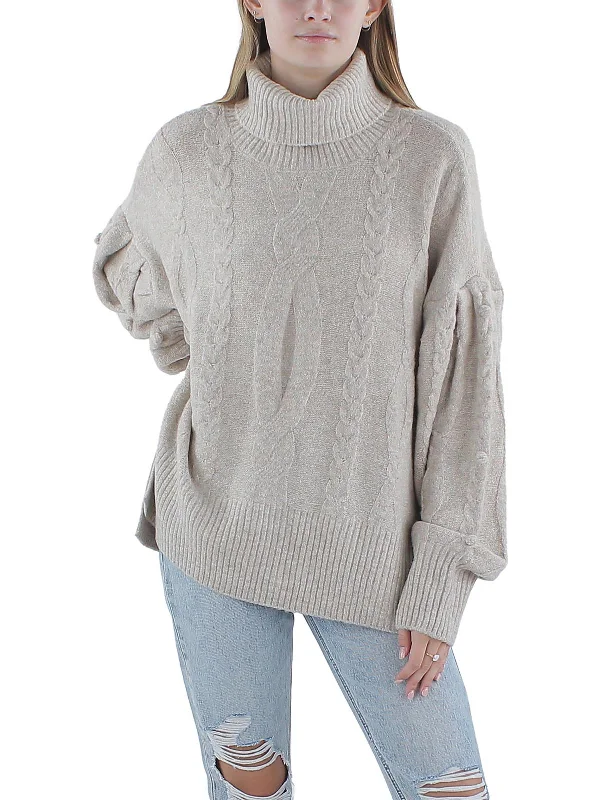 Women's Professional Outfit Final Sale Womens Wool Pullover Turtleneck Sweater