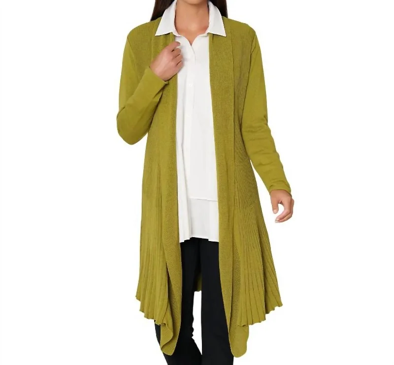Women's Clothing For Everyday Wear Day-To-Night Styles Go To Cardigan In Peridot