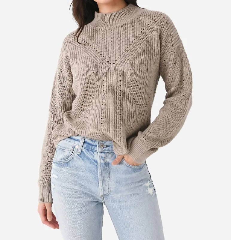 Women's Plus-Size Attire Buy More, Save More Mock Neck Sweater In Mushroom