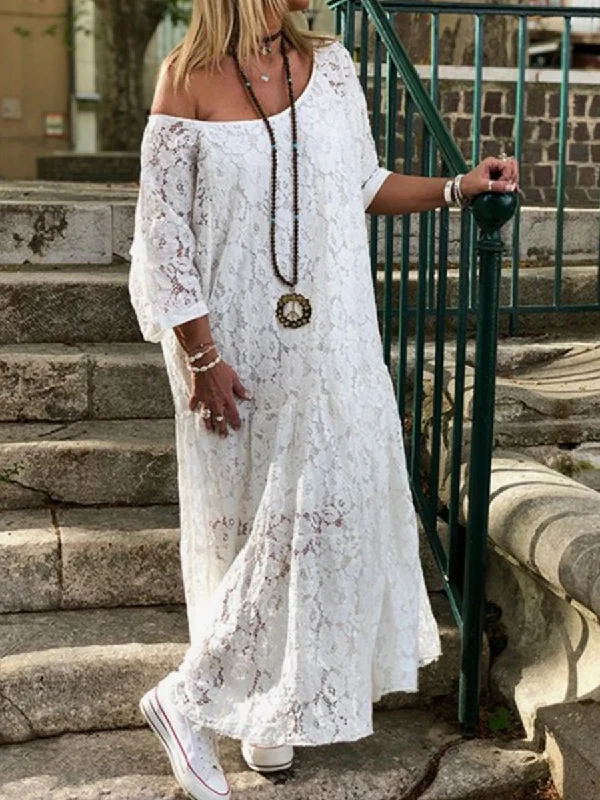 Women's Stylish Casual Garments Vintage-Inspired Style Offers Strapless Long Lace Holiday Women's Dress Women's Stylish Casual Garments Vintage-Inspired Style Offers Strapless Long Lace Holiday Women's Dress