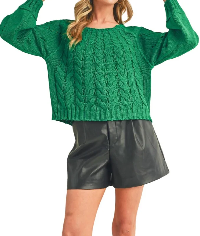 Women's Outerwear Clothing Minimalist Fashion Sale Long Sleeve Tally Sweater In Green Women's Outerwear Clothing Minimalist Fashion Sale Long Sleeve Tally Sweater In Green