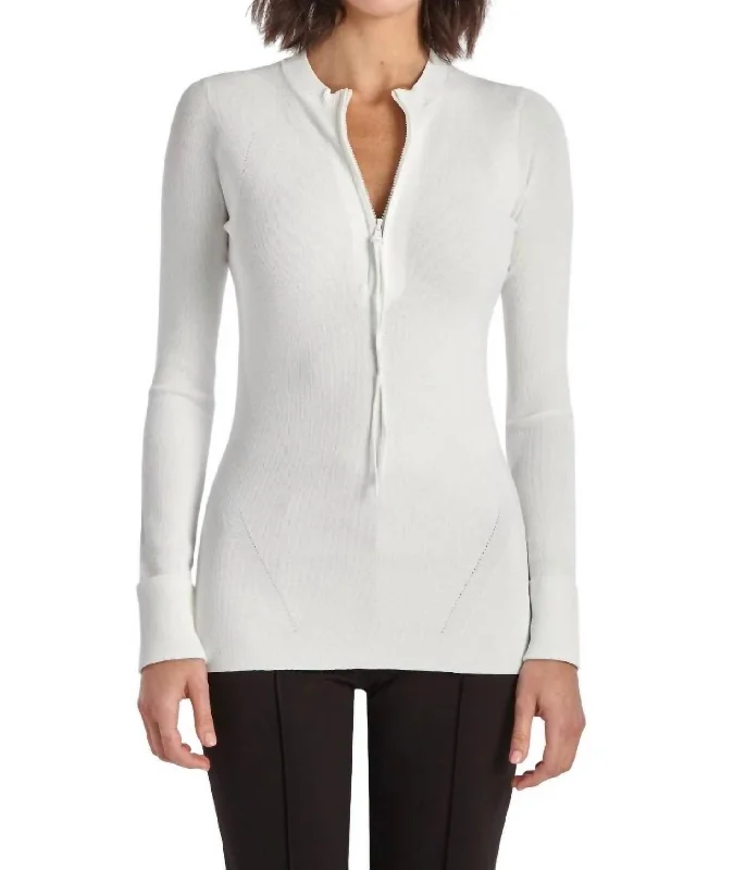 Women's Professional Clothes Get The Latest Trends Stiletto Sweater In Chalk