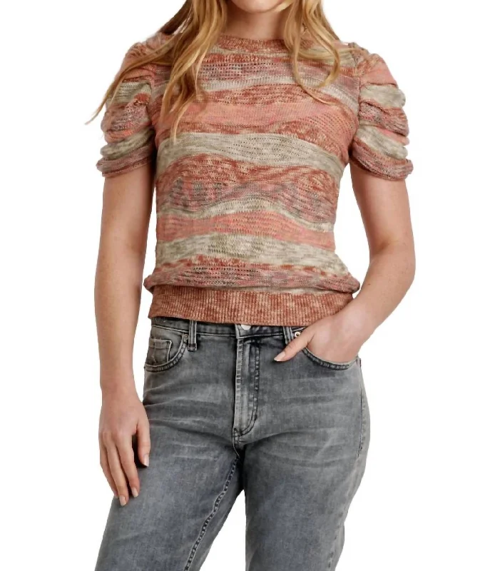 Women's Outdoor Activity Garments Snag Fabulous Fashion Bargains Nahla Sweater In Terra Stripe
