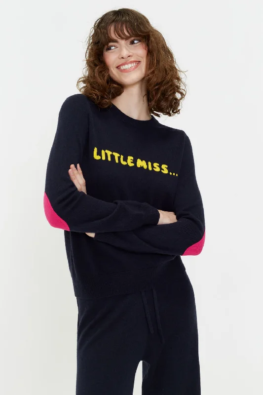 Women's Vintage Garments Classic Modern Offers Navy Wool-Cashmere Little Miss Sweater Women's Vintage Garments Classic Modern Offers Navy Wool-Cashmere Little Miss Sweater
