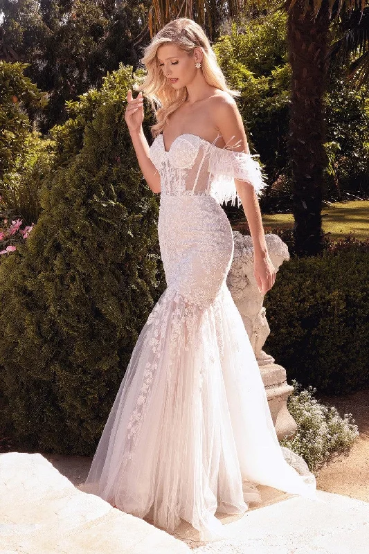 Comfortable Women's Apparel Hot Brand Discounts Cinderella Divine A1068W Shimmering Off Shoulder Mermaid Wedding Gown Comfortable Women's Apparel Hot Brand Discounts Cinderella Divine A1068W Shimmering Off Shoulder Mermaid Wedding Gown
