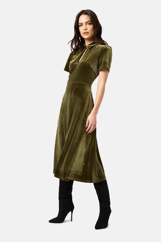 Women's Outfit For The Office Smart Casual Deals Never Say Goodbye Peep Midi Dress