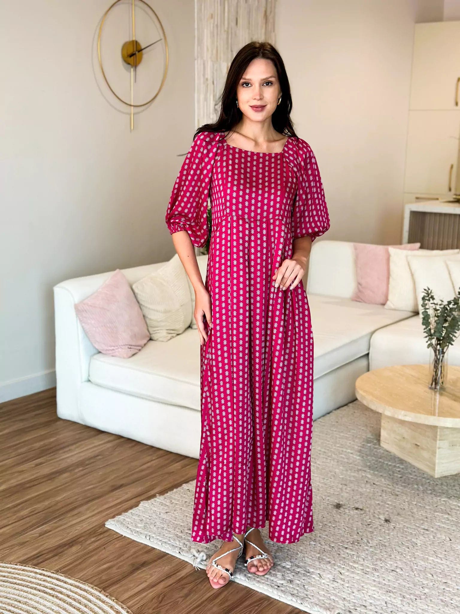 Plus-Size Women's Clothing The Good Stuff Carmine Silk Dress
