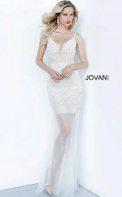 Women's Luxury Attire Hot Picks Jovani 67924 Long Wedding Dress