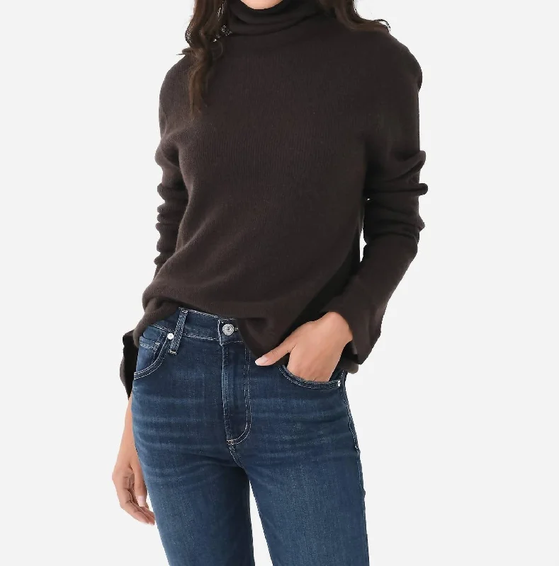 Casual Garments For Women Limited Stock, Big Discounts Leslie Split Sleeve Sweater In Espresso