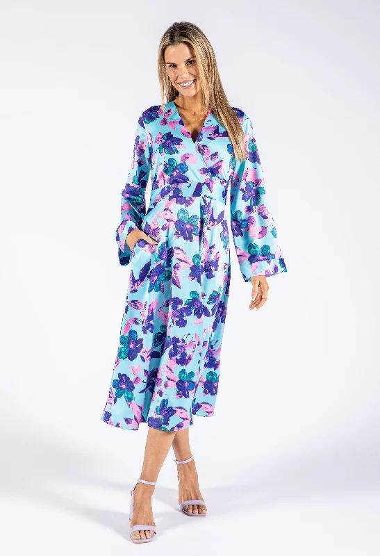 Women's High-Fashion Garments Shop Sale Items Floral Kimono Style Dress