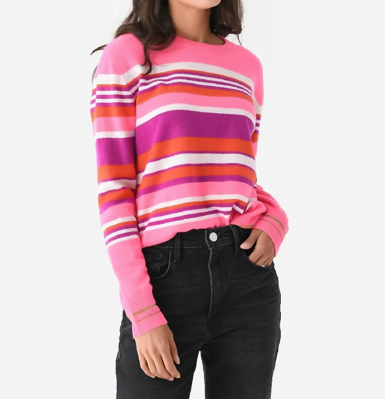 Elegant Women's Attire Top Deals Super Sonic Pullover In Supersonic Stripe