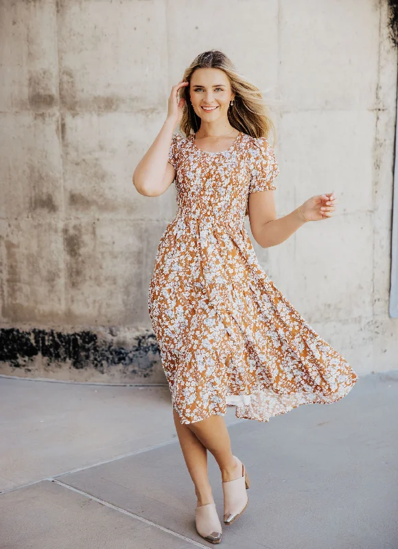 Casual Chic Clothing For Women Contemporary Casual Deals McCall modest midi in cinnamon Casual Chic Clothing For Women Contemporary Casual Deals McCall modest midi in cinnamon