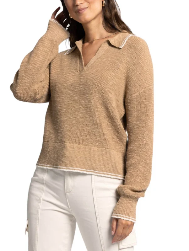 Fashionable Women's Outfit Seize Bargains Joel Sweater In Tan