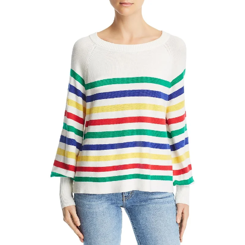 Women's High-Fashion Garments Premium Fashion Womens Knit Striped Pullover Sweater