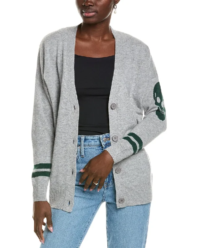 Women's Effortless Casual Outfit Contemporary Casual Deals 27 Miles Malibu womens Skull Sleeve Cashmere Cardigan, xs, Grey Women's Effortless Casual Outfit Contemporary Casual Deals 27 Miles Malibu womens Skull Sleeve Cashmere Cardigan, xs, Grey