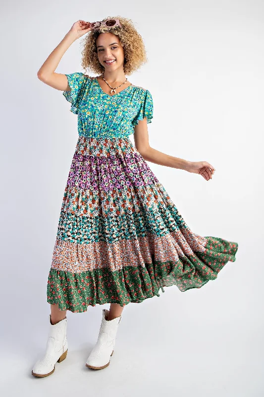 Timeless Women's Outfit Don't Miss Out Tillie modest midi dress in teal