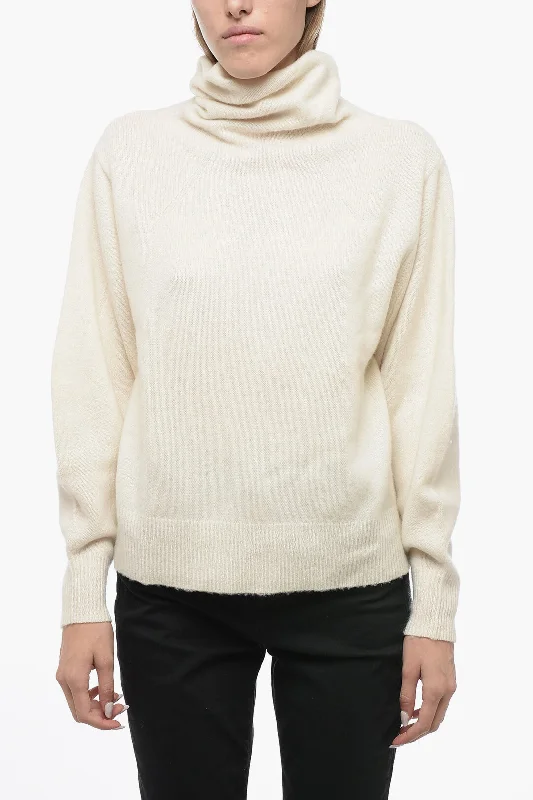 Women's Holiday Clothing Chic Trends Unveiled Zimmermann Wool and Cashmere Turtleneck Sweater