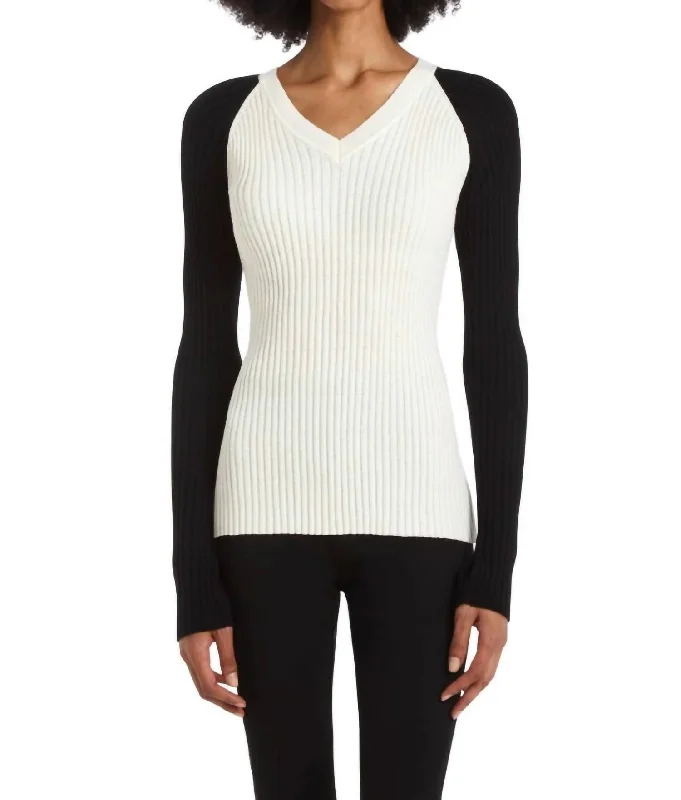 Stylish Outerwear Clothing For Women Best-Sellers Scout Sweater In Ivory With Black Stylish Outerwear Clothing For Women Best-Sellers Scout Sweater In Ivory With Black