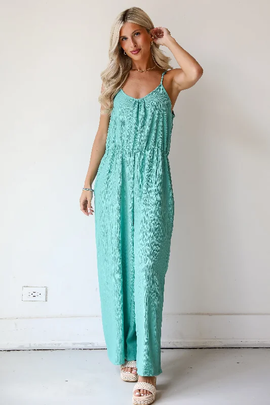 Women's Casual Wear Clothing Classic Modern Offers FINAL SALE - Sunny Serenity Seafoam Jumpsuit Women's Casual Wear Clothing Classic Modern Offers FINAL SALE - Sunny Serenity Seafoam Jumpsuit