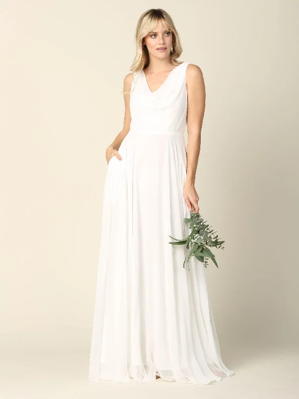 Women's Comfy Attire For Lounging Massive Selection Sale Long Sleeveless Chiffon Simple Wedding Dress Women's Comfy Attire For Lounging Massive Selection Sale Long Sleeveless Chiffon Simple Wedding Dress