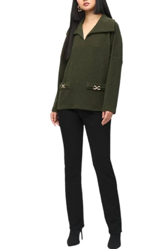 Women's Transitional Garments Inspired By You, Designed For You Textured Sweater Knit Boxy Top In Iguana