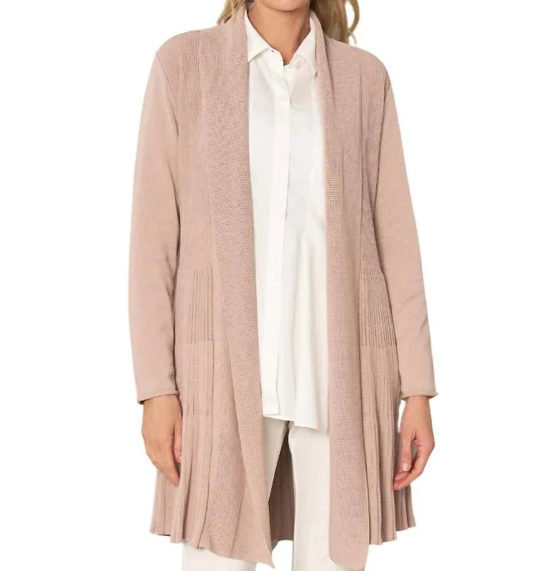 Women's Professional Clothes Trendy Street Style Go To Cardigan In Blush