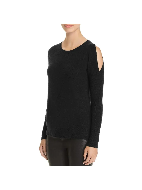 Women's Sporty Clothes Premium Style Offers Womens Cashmere Cold Shoulder Sweater