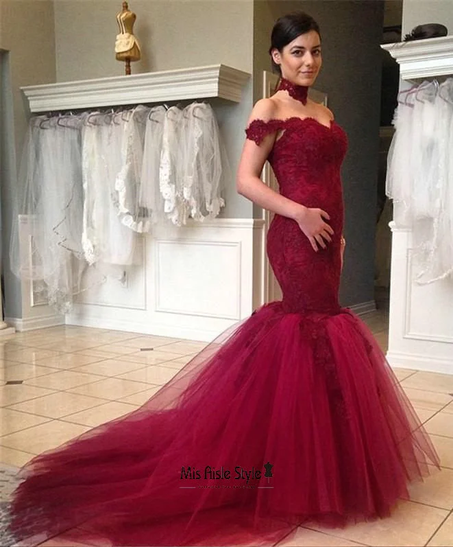 Women's Functional Outdoor Garments Snag Fabulous Fashion Bargains Mermaid Off Shoulder Sleeve Burgundy Wedding Dress Women's Functional Outdoor Garments Snag Fabulous Fashion Bargains Mermaid Off Shoulder Sleeve Burgundy Wedding Dress