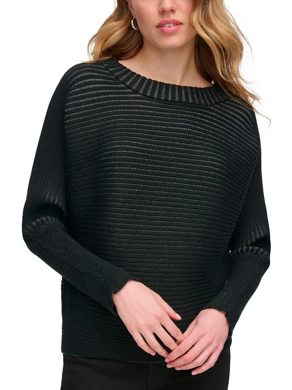 Affordable Luxury Women's Garments Effortless Style, Endless Impact Womens Ribbed Dolman Sleeves Pullover Sweater