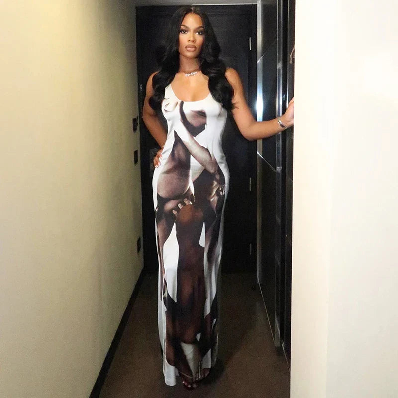 Women's Professional Garments Relaxed Style Deals Abstract Seduce Tank Camisole Wild Printed Casual Wear Streetwear Maxi Dress Women's Professional Garments Relaxed Style Deals Abstract Seduce Tank Camisole Wild Printed Casual Wear Streetwear Maxi Dress