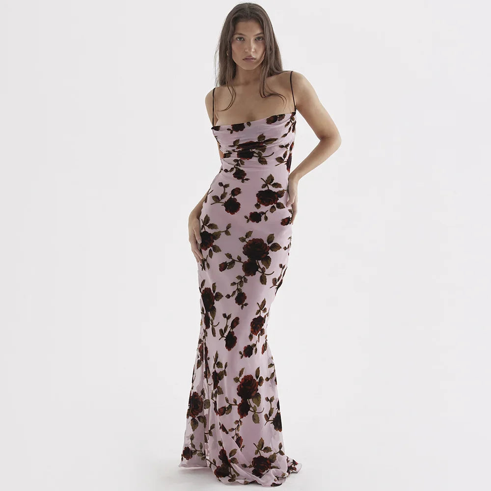 Women's Chic Outfit Snag Fabulous Fashion Bargains FashionSierra - Women Sling Bodycon Floral Print Spaghetti Strap Sleeveless Long Party Club Maxi Dress Women's Chic Outfit Snag Fabulous Fashion Bargains FashionSierra - Women Sling Bodycon Floral Print Spaghetti Strap Sleeveless Long Party Club Maxi Dress