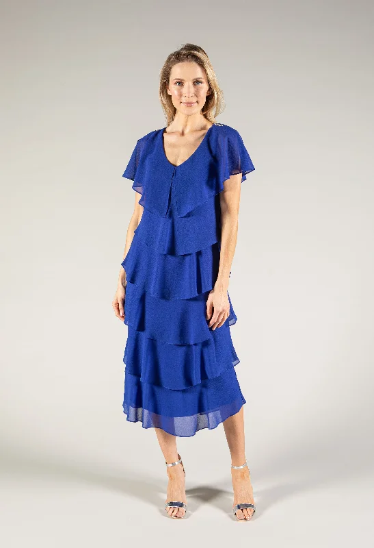 Women's Athletic Clothes Casual Chic Tiered V Neck Dress