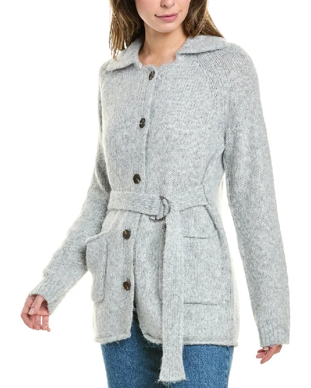 Women's Party Outfit Vintage-Inspired Style Offers Design History Tie Button Front Cardigan Women's Party Outfit Vintage-Inspired Style Offers Design History Tie Button Front Cardigan