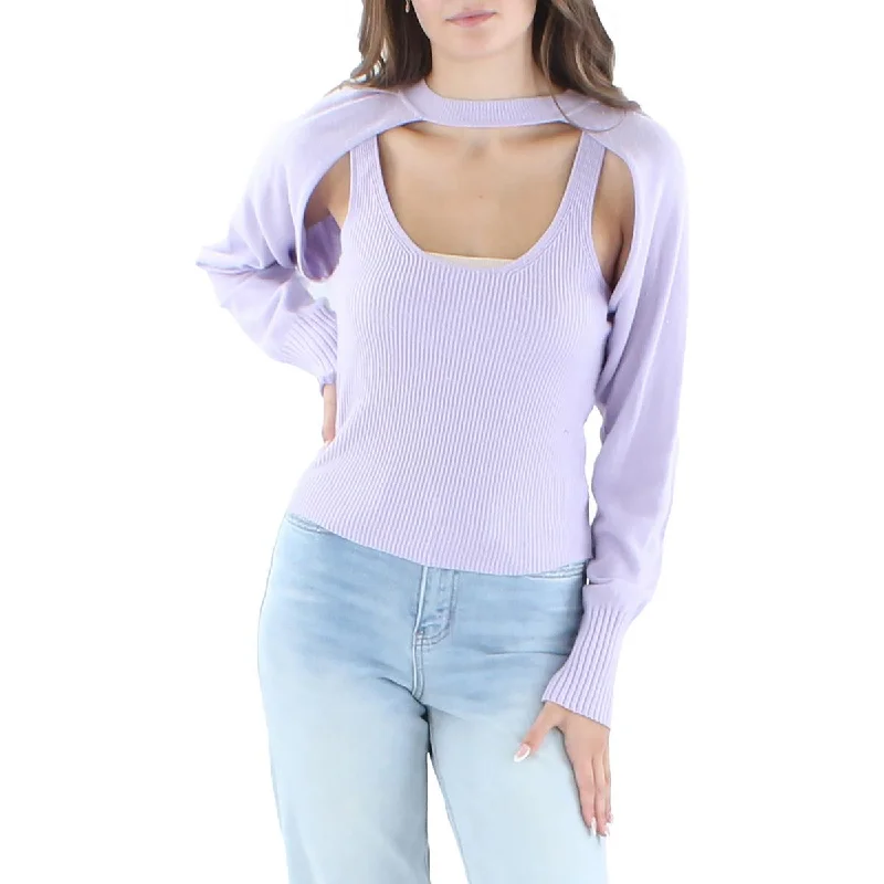 Women's Clothing For Outdoor Events Elegant Fashion Offers Cassia Womens Layered Knit Pullover Sweater Women's Clothing For Outdoor Events Elegant Fashion Offers Cassia Womens Layered Knit Pullover Sweater