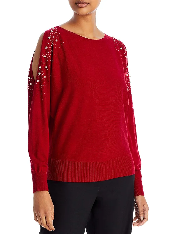 Chic Clothing For Women Premium Style Offers Womens Rhinestones Viscose Pullover Sweater