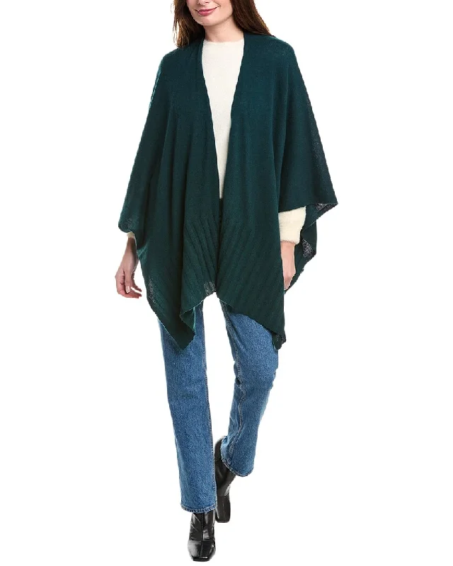 Women's Plus-Size Outfit Elevated Casual Discounts Forte Cashmere Featherweight Cashmere Ruana Women's Plus-Size Outfit Elevated Casual Discounts Forte Cashmere Featherweight Cashmere Ruana