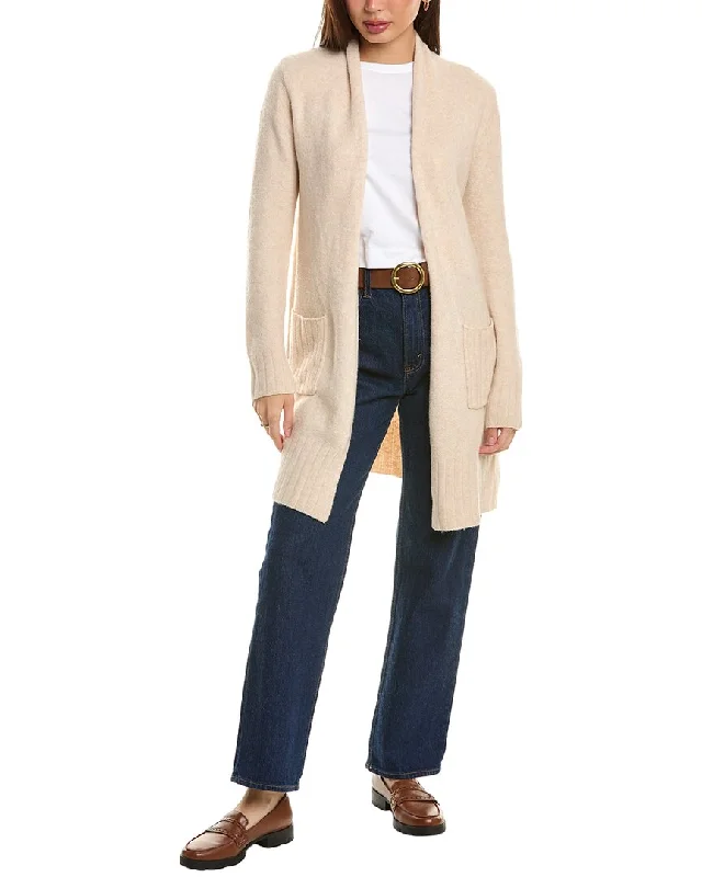 Women's Attire Budget-Friendly Fashion Bobeau Open Front Wool-Blend Cardigan