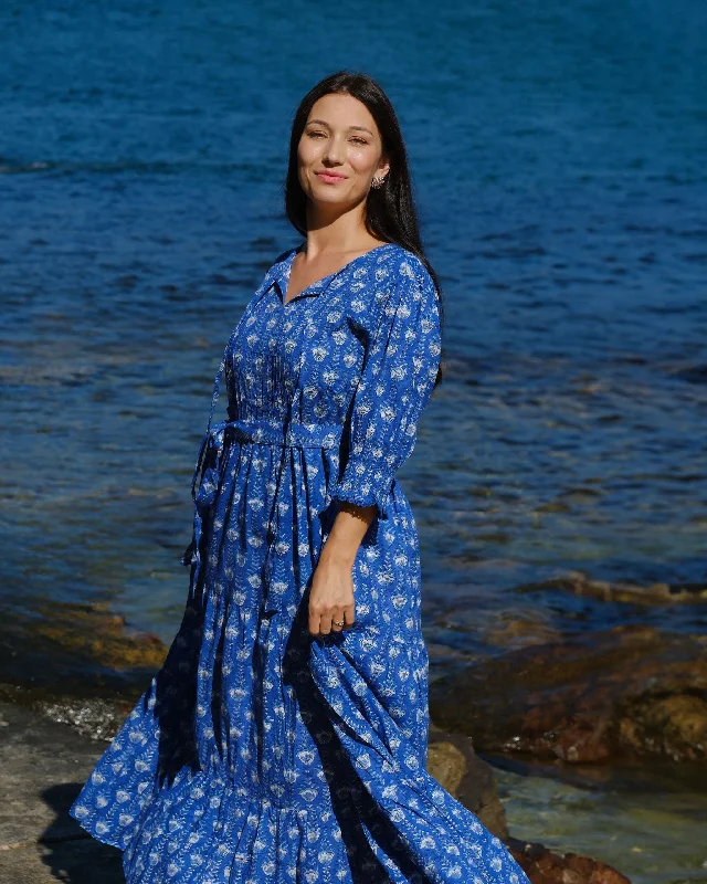 Women's Clothing And Garments Sets Stylish Looks Jasmine Maxi in Bluebell
