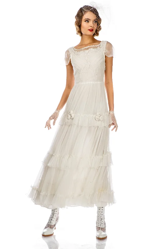 Charming Women's Garments Low Price Special Harper Vintage Insprired Wedding Dress in Ivory by Nataya Charming Women's Garments Low Price Special Harper Vintage Insprired Wedding Dress in Ivory by Nataya